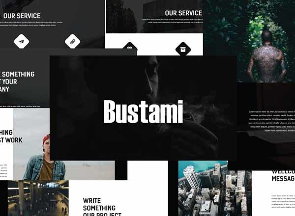 超酷简约风高端PPT演示模板下载