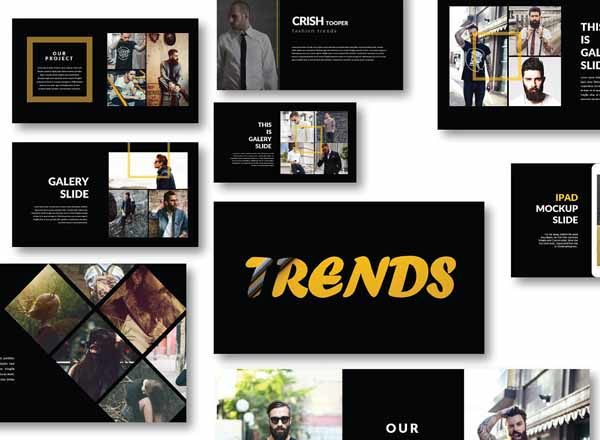 超帅气黑色系高端PPT演示模板下载[key]