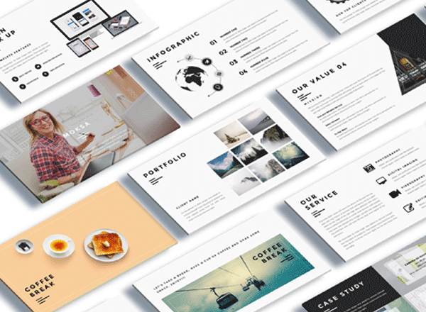 一款实用的创意幻灯片模版下载