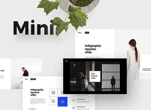 MINI Powerpoint Template 完美介绍自己或公司的高端PPT演示模板下载[ppt,pptx]