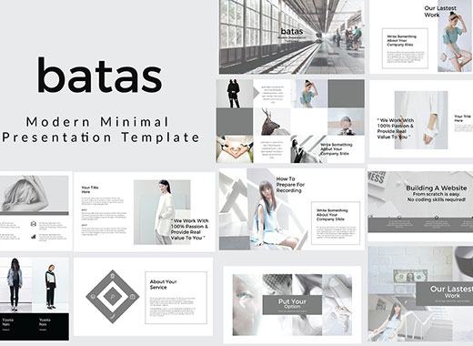 Batas – 超现代的极简主义商业化高端PPT演示模板下载[ppt,pptx]