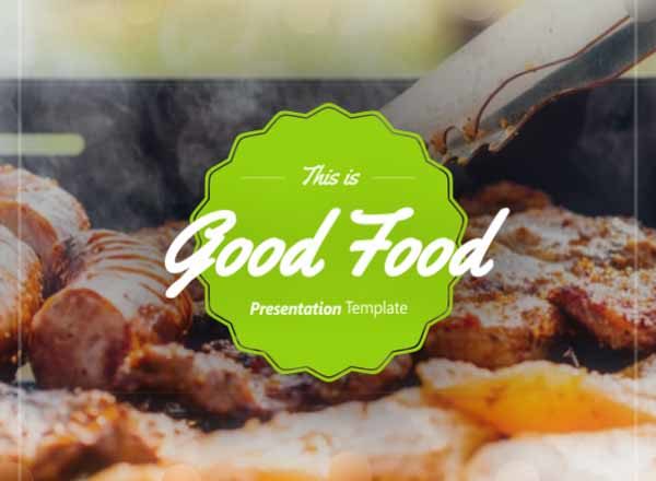 漂亮的食物主题高端PPT演示模板下载