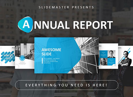 22个不同主题的年度总结报告高端PPT演示模板下载[ppt,pptx]