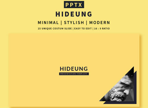 黄色系列极简主义商业化高端PPT演示模板下载[ppt,pptx]