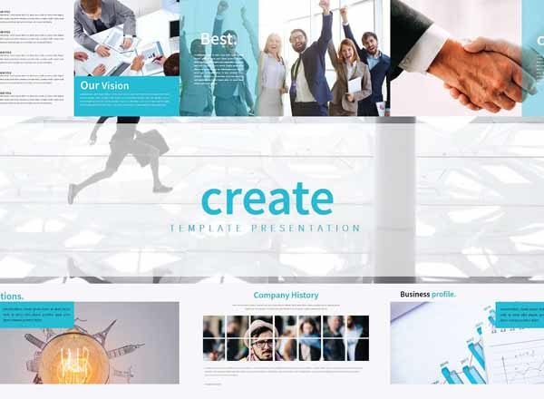 清爽实用的商务高端PPT演示模板下载[key]