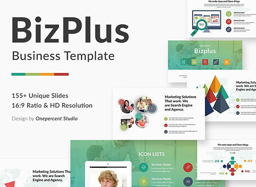 156页独特极简主义的多用途谷歌幻灯片PPT演示模板下载