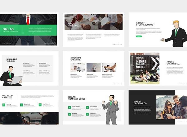 简约风格的主题演讲PPT模版