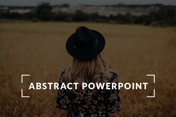 个人作品、团队&产品介绍幻灯片PPT演示模板 Abstract Presentation