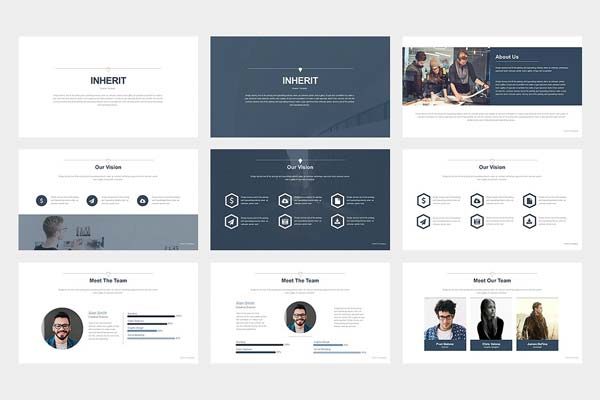 创意和极简主义的powerpoint演示