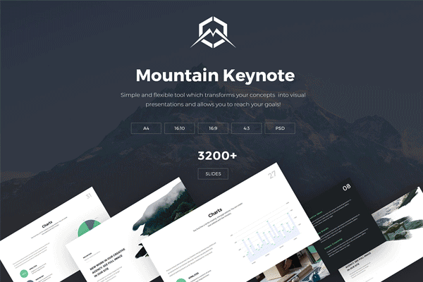 第一素材下午茶：设计大气的高端PPT演示模板下载[key,PPTX]