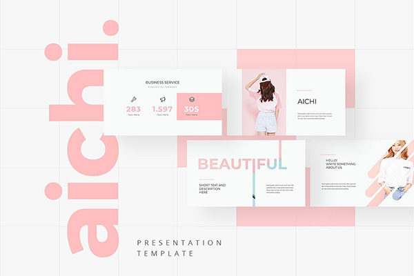 专业极简的高端PPT演示模板下载 AICHI Powerpoint Template