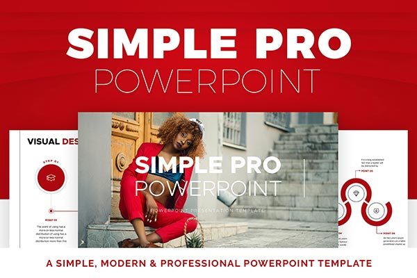 易于使用的极简主义高端PPT演示模板下载 Simple PRO PowerPoint