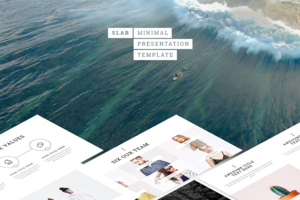 创意项目初创企业路演高端PPT幻灯片演示模板 Slab – Powerpoint Template