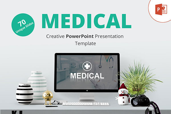 高品质医疗行业演示的高端PPT演示模板下载 Medical PowerPoint Template