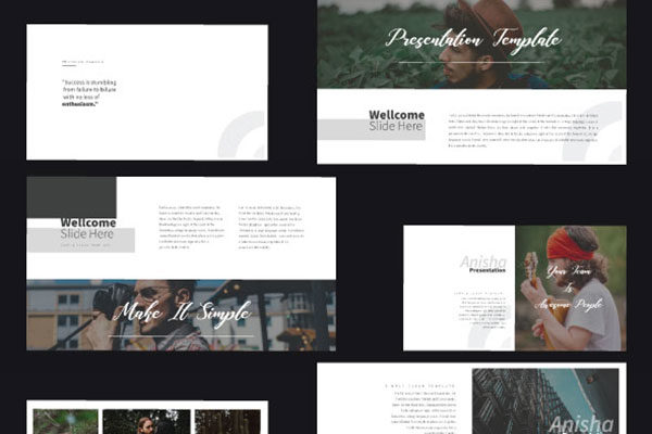 独特超现代的PPT演示模板 Anisha Powerpoint [ppt,pptx]