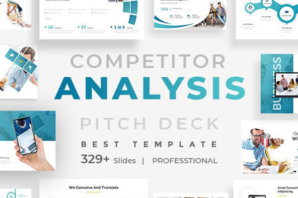 时尚简约市场分析类的PPT模板 [ppt,pptx]