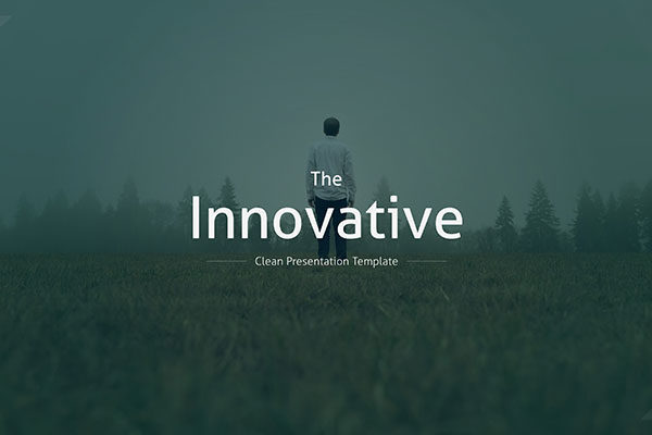 创新、极简、优雅、偏平的高端PPT演示模板下载 The Innovative Clean PowerPoint Template