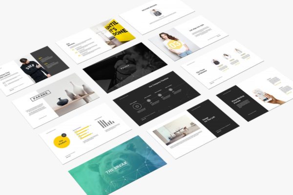 现代创意设计风格创业团队介绍高端PPT幻灯片演示模板 Parana Powerpoint Presentation