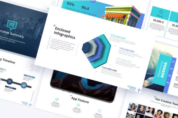 创意企业高效商业计划PowerPoint模板