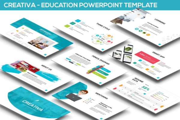 学校教育主题高端PPT幻灯片演示模板 Creativa – Education Powerpoint Template