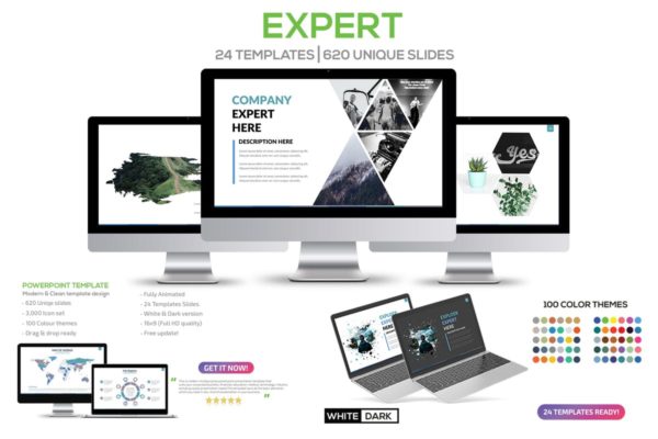 互联网科技公司路演高端PPT幻灯片演示模板 Expert Powerpoint Template