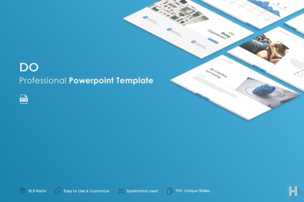 时尚简约创新高端PPT幻灯片演示模板 Do Powerpoint Template