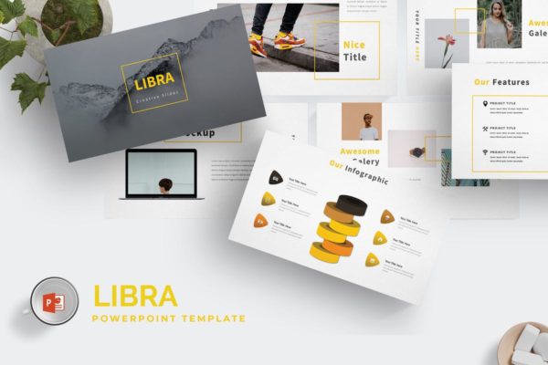 女性时尚主题PPT演示文稿模板 Libra – Powerpoint Template