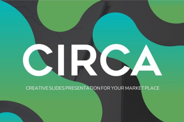 风格独特的抽象圆形图形高端PPT幻灯片演示模板下载 Circa – Powerpoint Template