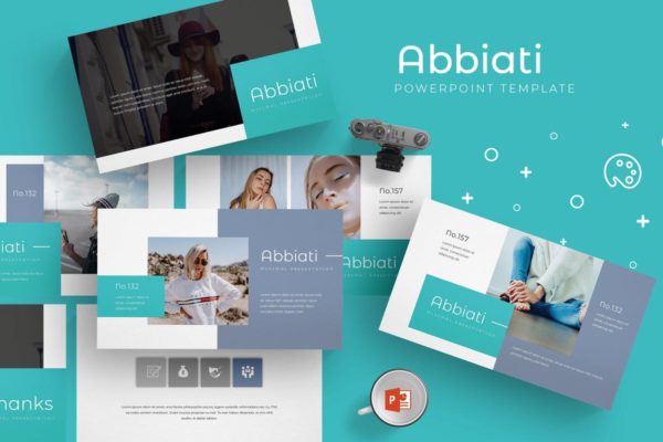 高端时尚优雅高端PPT幻灯片演示模板 Abbiati – Powerpoint Template