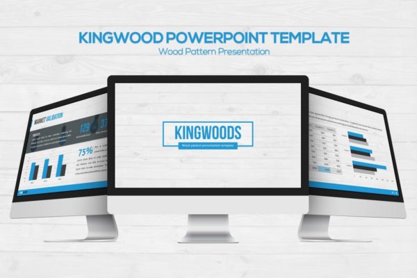 市场营销数据统计分析适用高端PPT幻灯片演示模板 Kingwood Powerpoint Template