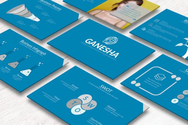 商业计划书PPT演讲稿模板 Ganesha Modern Powerpoint
