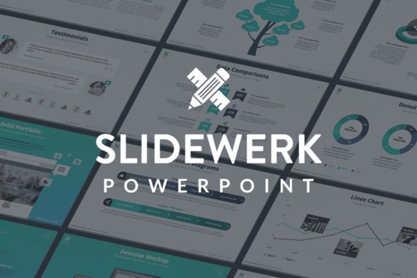 互联网项目路演项目营销规划高端PPT演示模板下载 Slidewerk – Marketing Powerpoint Template