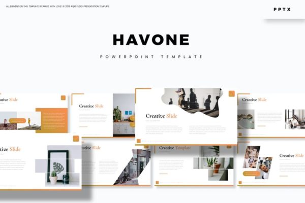 投标公司简介高端PPT幻灯片演示模板下载 Havone – Powerpoint Template