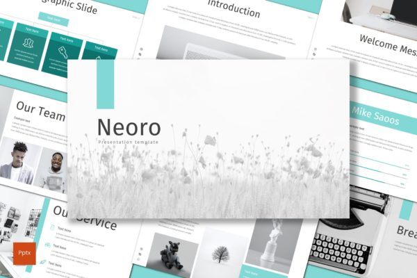 工业设计公司介绍高端PPT幻灯片演示模板 Neoro – Powerpoint Template