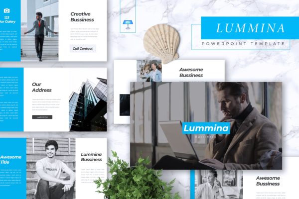 高端企业介绍PPT模板设计素材精选下载 LUMMINA – Business Powerpoint Template