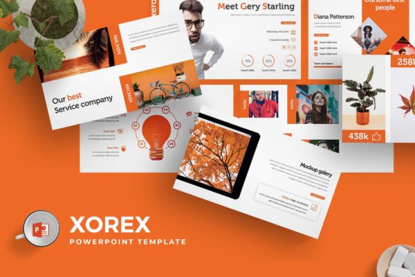 适用于各行业的公司介绍高端PPT幻灯片演示模板下载 Xorex – Powerpoint Template