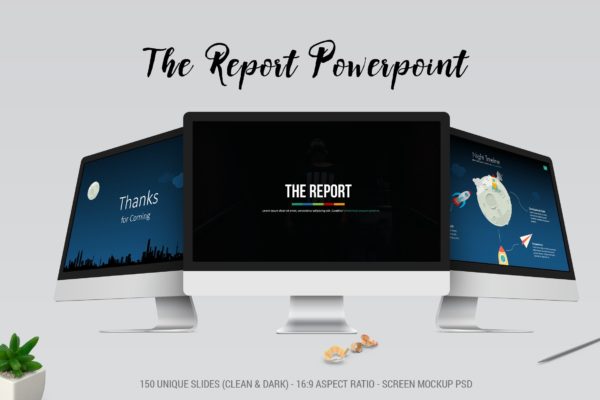 工作汇报数据分析报告PPT模板设计素材精选 The Report Powerpoint