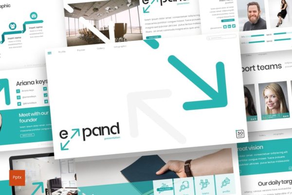 企业发展规划高端PPT幻灯片演示模板 Expand – Powerpoint Template