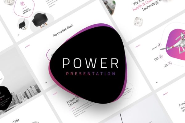 创意产品设计公司/新品发布PPT模板设计素材精选 Power – Powerpoint Template