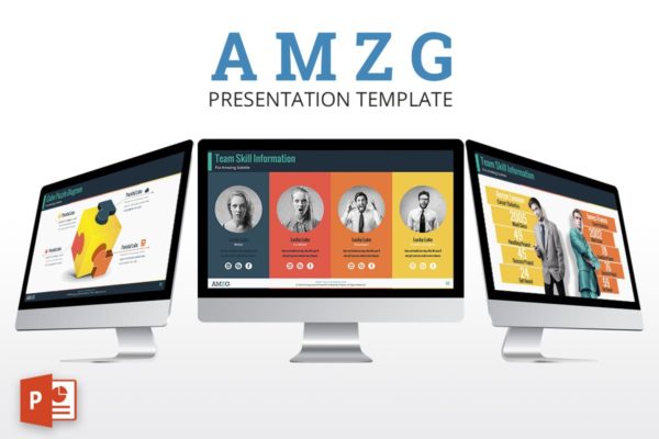 企业项目投标应标陈述PPT模板设计素材精选 AMZG – Powerpoint Presentation Template