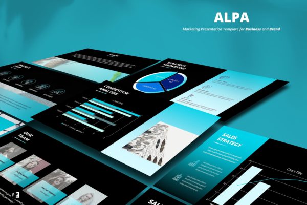 市场营销策划高端PPT幻灯片演示模板下载 Marketing Powerpoint Template