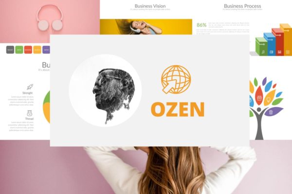 商业/融资/电商/营销主题PPT模板设计素材精选 OZEN Powerpoint Template