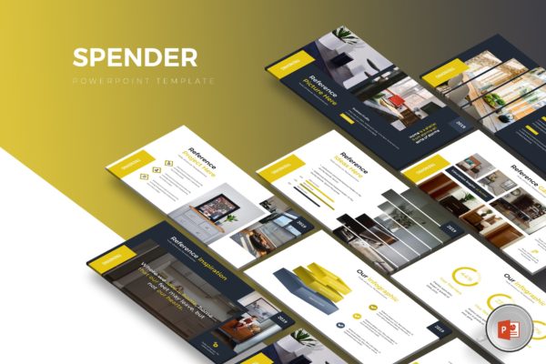 室内设计PPT模板设计素材精选下载 Spender – Powerpoint Template