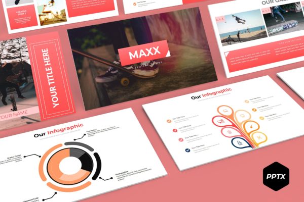 市场数据分析高端PPT演示模板下载 Maxx – Powerpoint Template