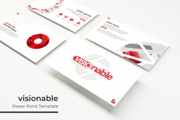 创意摄影主题高端PPT幻灯片演示模板下载 visionable – Powerpoint Template