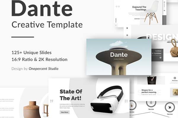 128个独特的Google幻灯片模版