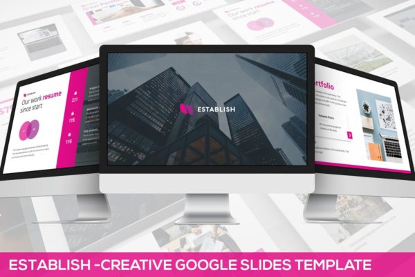 创意互联网项目演示Google演示文稿高端模板精选 Establish – Creative Google Slides Template