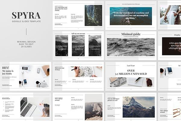 时尚高端简约多用途的Google SlideGoogle幻灯片powerpoint演示模板（pptx）