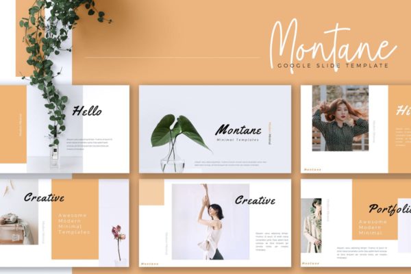 多用途商业计划演示Google Slides演示文稿高端模板精选 MONTANE – Google Slides Template