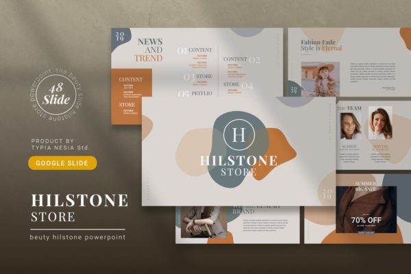 时尚服饰公司介绍Google演示文稿高端模板精选[PPTX] Fashion Google Slided Presentation Template